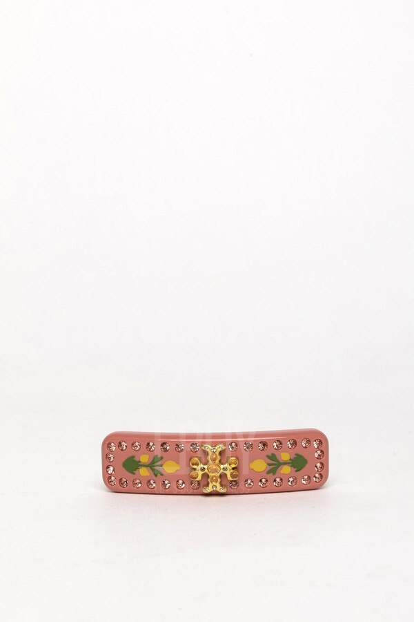 Tory Burch-ROXANNE EMBELLISHED SMALL BARRETTE Hair accessory display picture 1