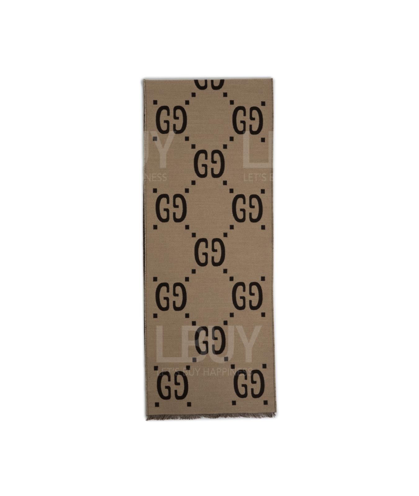 GG JACQUARD WOOL SILK SCARF Scarf