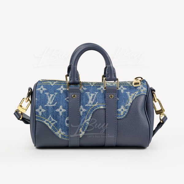 Louis Vuitton-LV Nigo Keepall XS Bag Monogram Denim and