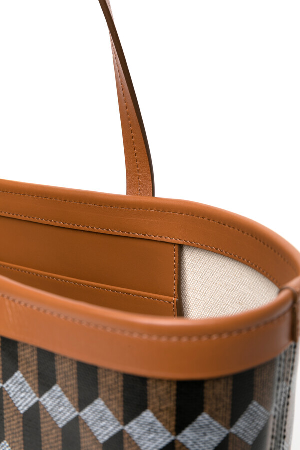 AU DEPART Roquette Horizontal Monogram Cognac色 AU DEPART Horizontal La Roquette Monogram Tote Bag in Cognac