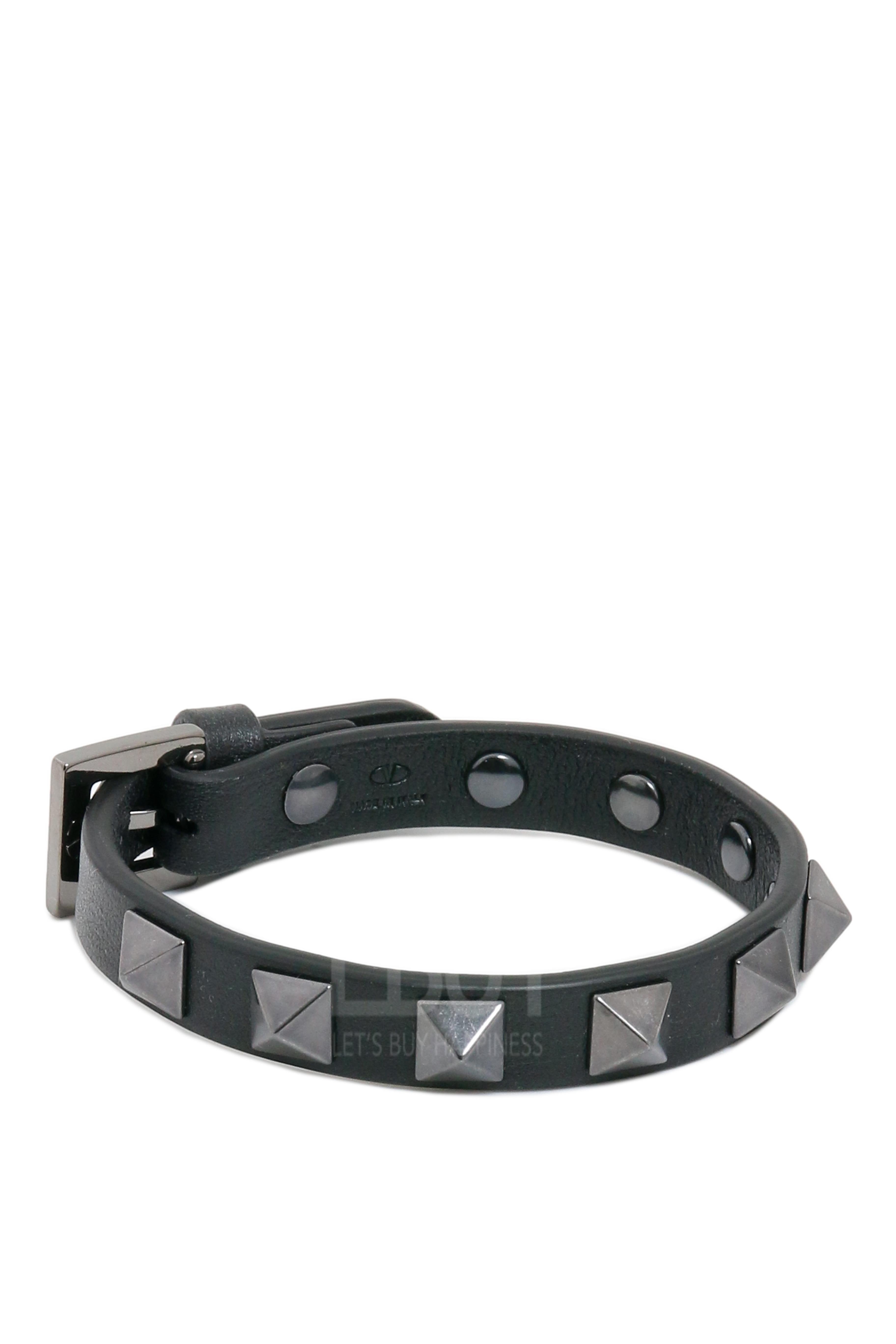 ROCKSTUD LEATHER BRACELET