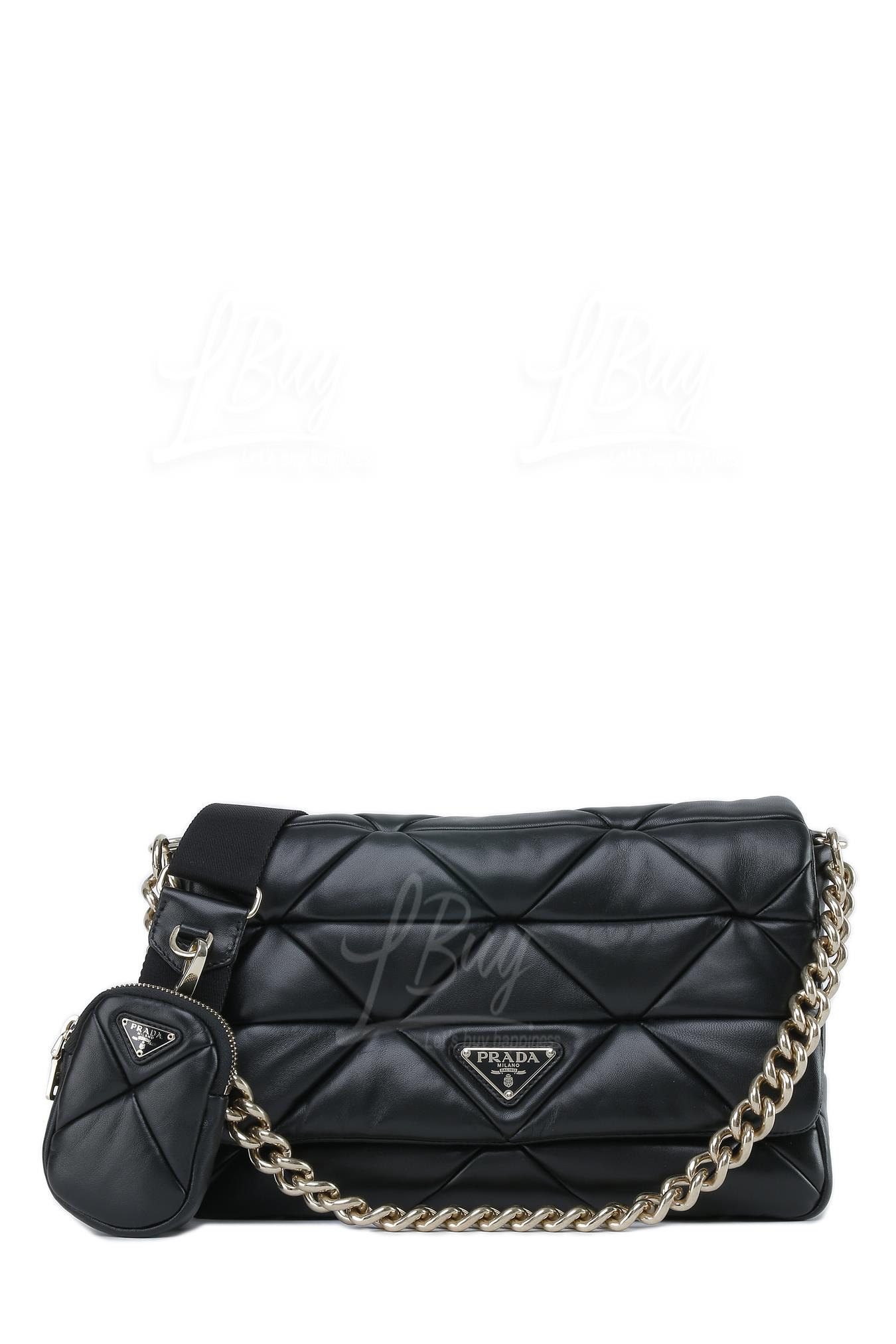 Prada System Nappa Leather Patchwork Bag 链条包/斜背包