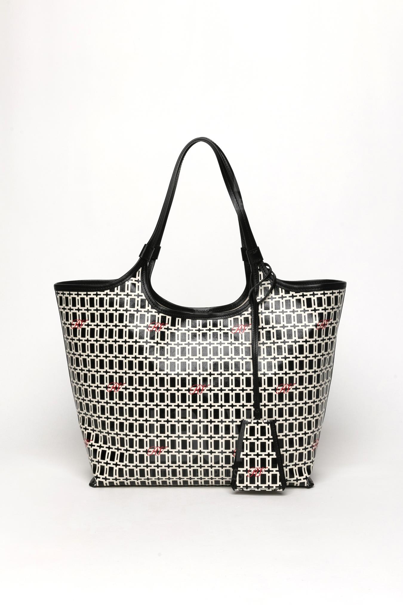 GRAND VIVIER SHOPPING BAG IN FABRICS 托特包