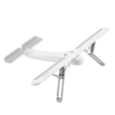 Fold Stand Portable Tablet & Laptop Stand - White