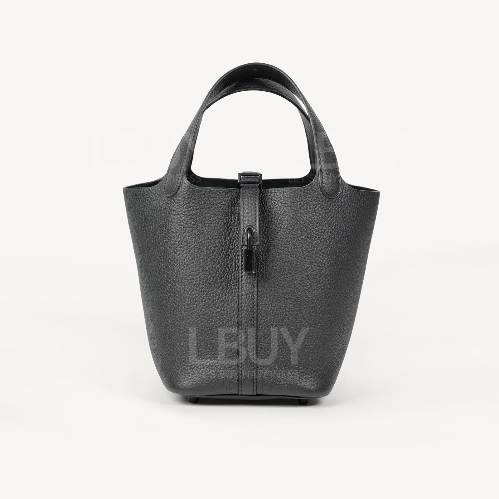 Hermes Picotin Lock 18 Monochrome Bag 手挽袋 全黑