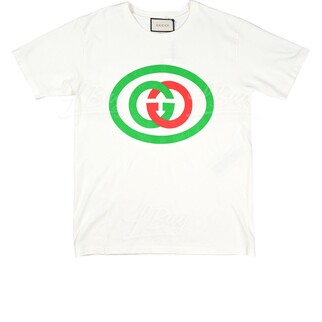 Gucci Interlocking G Cotton Short Sleeve T-Shirt Cream