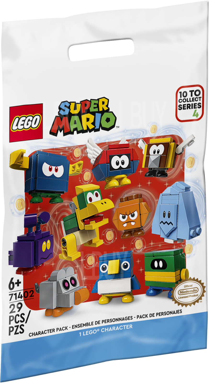 LEGO 71402 Character Packs Series 4 角色包四代 - 1包随机(Super Mario 超级玛利奥) 6+