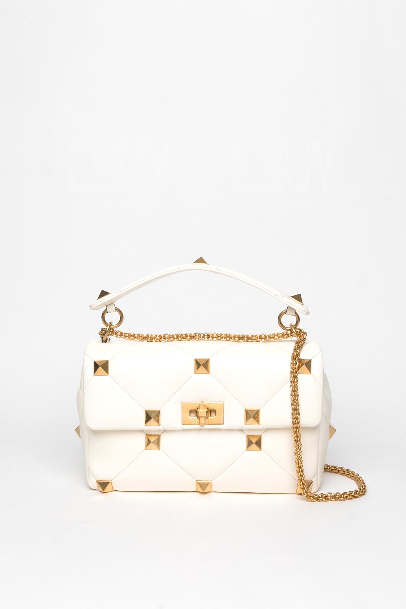 Large Roman Stud The Shoulder Bag In Nappa With Chain 链条包/斜背包