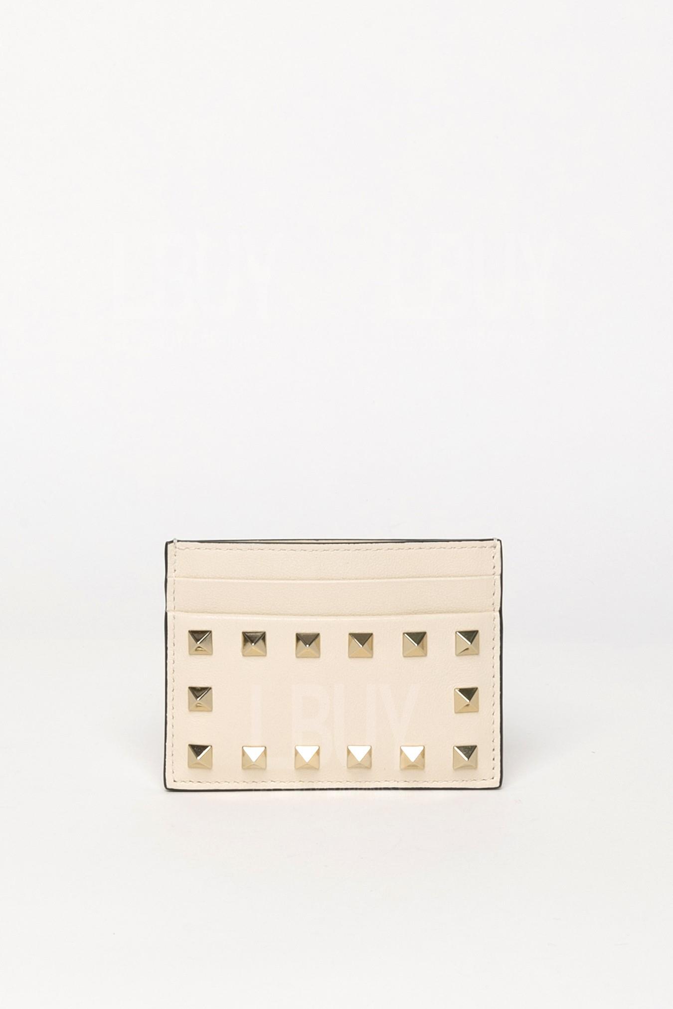 Rockstud Calfskin Cardholder 卡片包