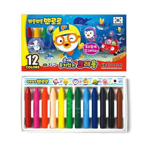 韩国 Pororo 冰镇企鹅仔 12色蜡笔