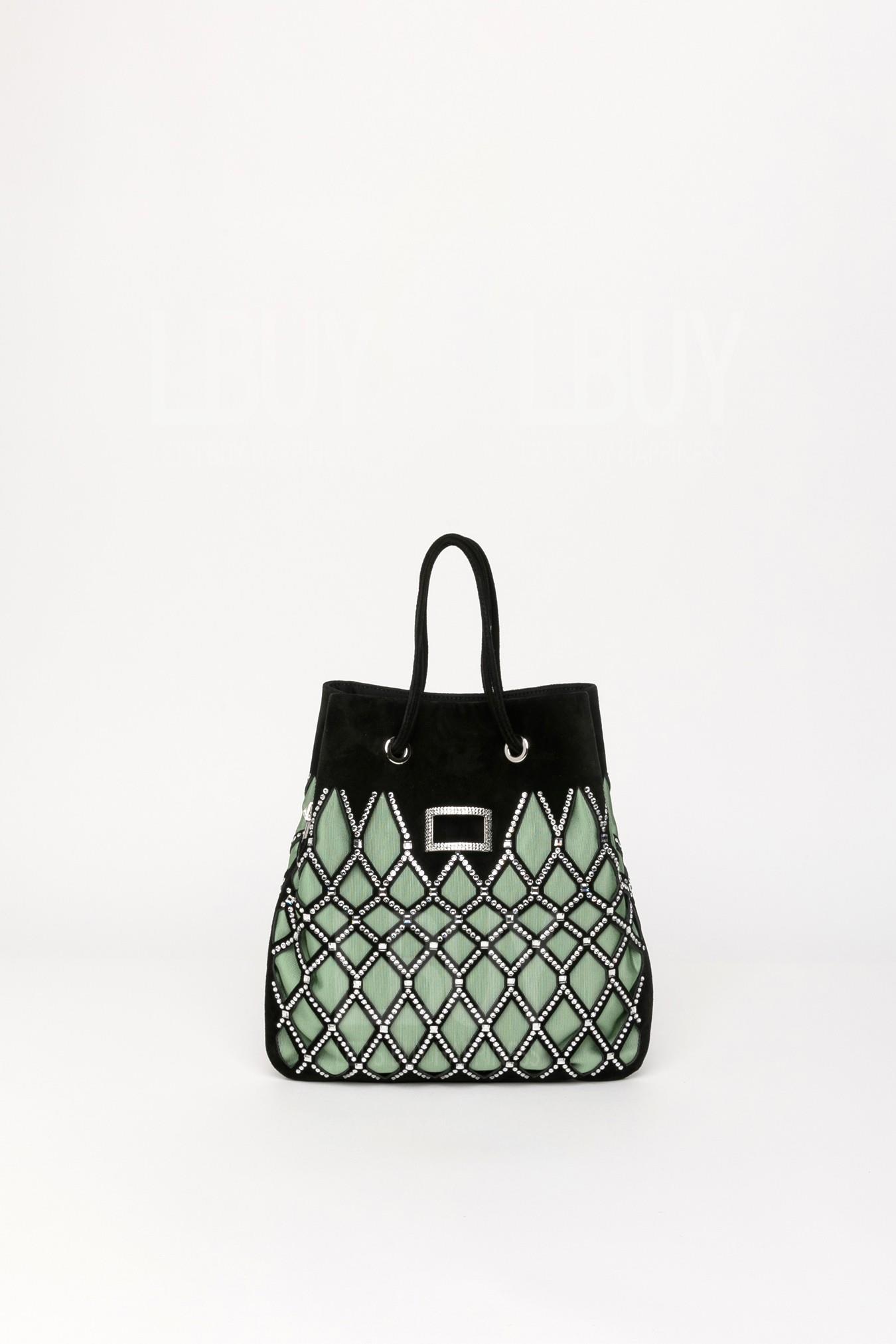 Viv' Pocket Queeny Mini Bag In Suede 手提包