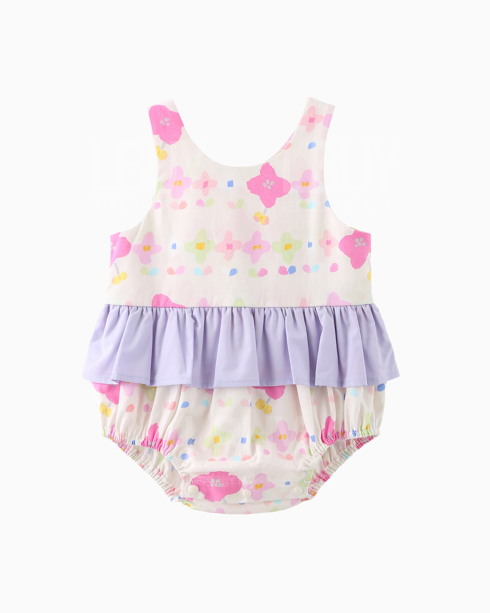 彩色花朵寶寶連衣裙