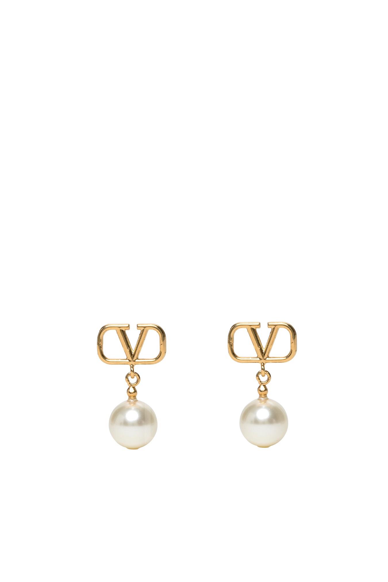 Vlogo Signature Earrings With Swarovski Pearls Drop/dangle earrings