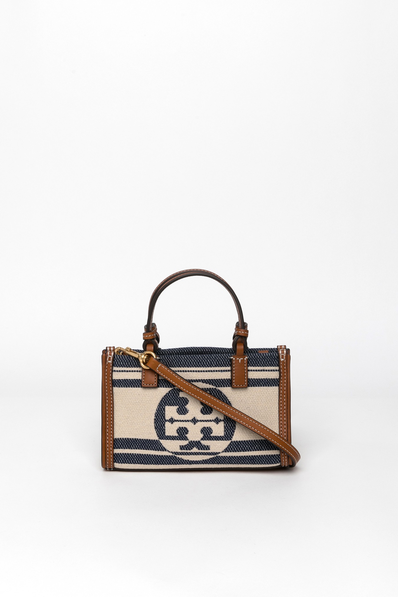 Ella Jacquard Stripe Mini Tote Crossbody bag/Tote bag