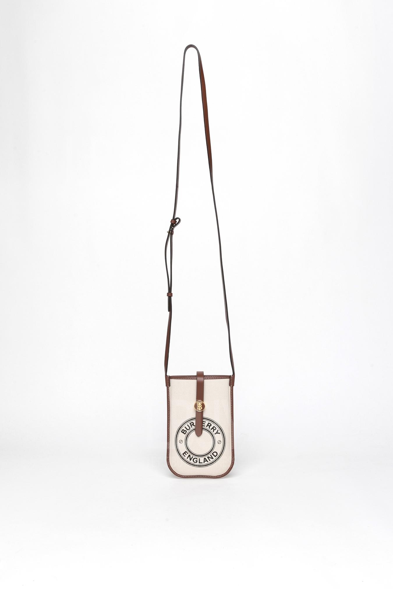 Logo Graphic Canvas Anne Phone Case With Strap 手機套