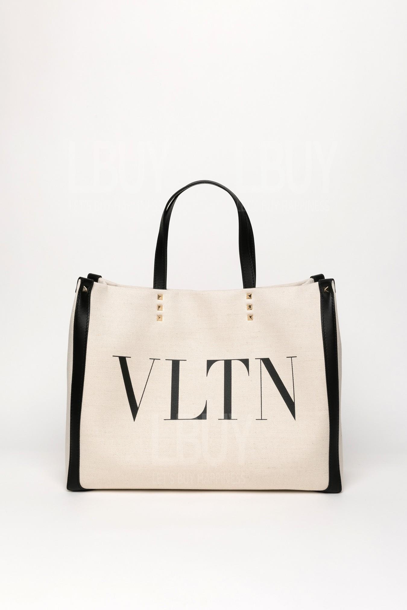 Small Vltn Print Canvas Tote Bag 托特包