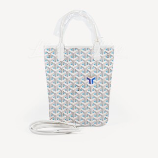 Goyard Poitiers Claire-Voie Bag PM Totebag Blue