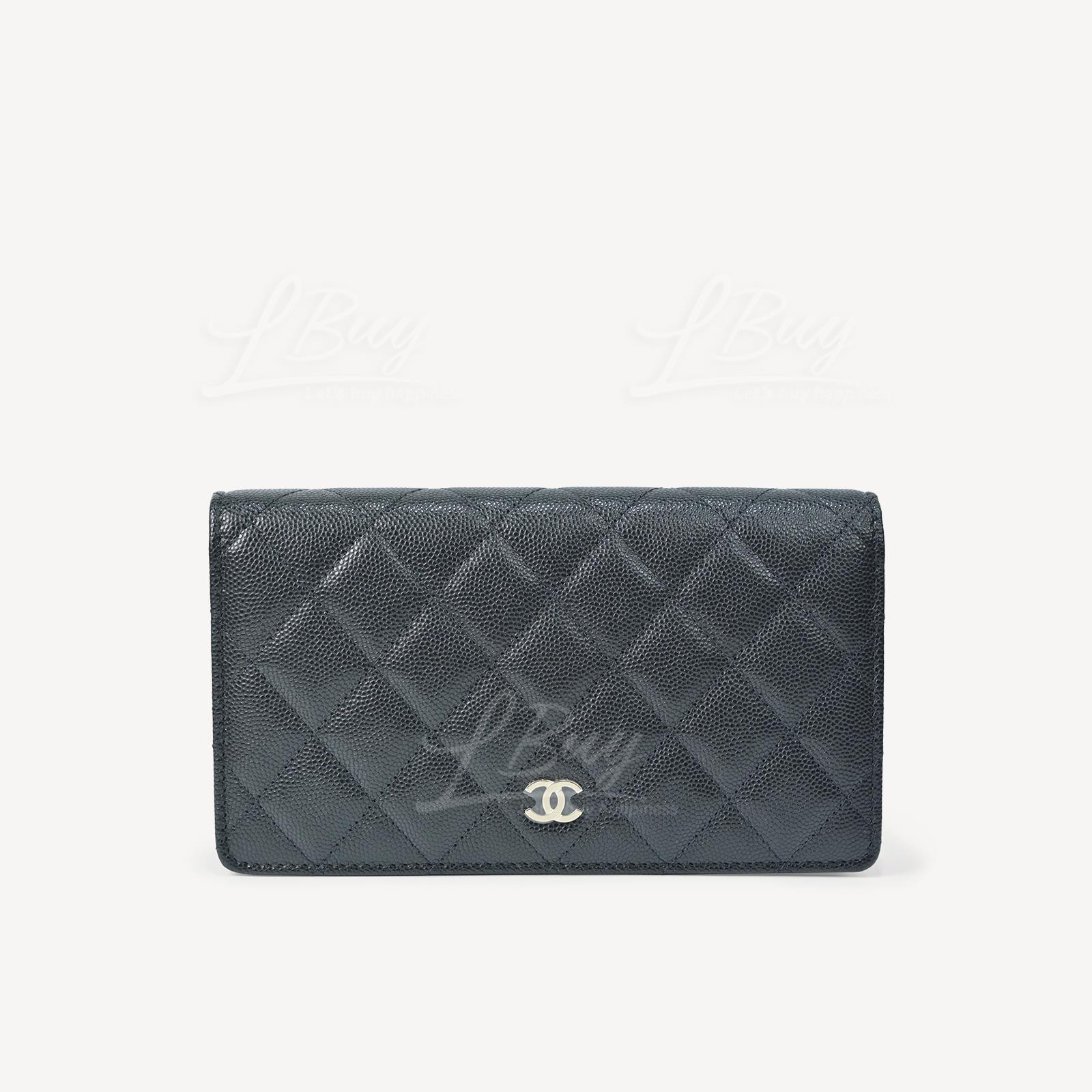 Chanel Classic Long Flap Card Slot Wallet Gold CC Logo AP0233