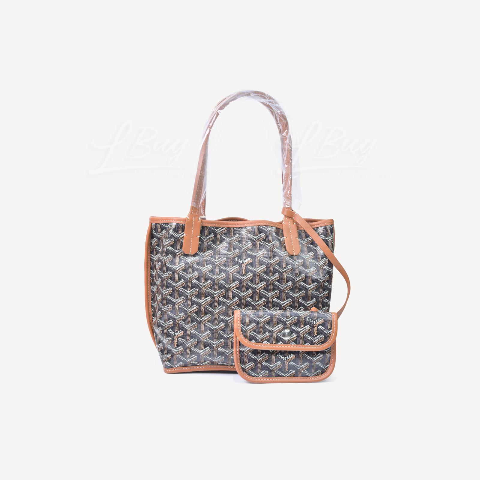 Goyard Anjou Mini Bag 單肩手袋手挽袋 黑併啡色