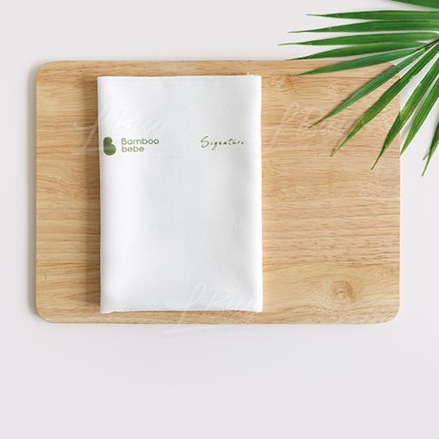 Signature Bamboo Embossed Gauze Handkerchief(Pure) 5pcs set