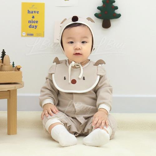 Snap-Up Romper-Rudolph (Winter)