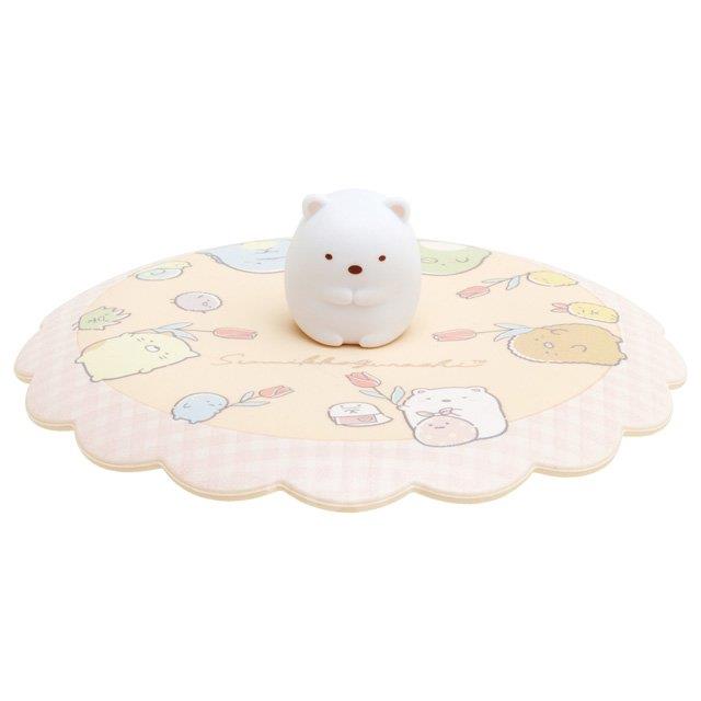 角落生物米色硅胶杯盖