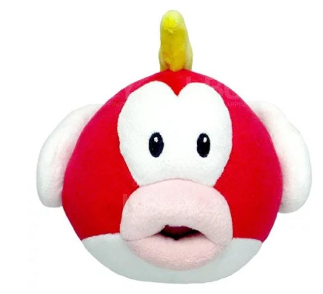 Super Mario系列泡泡鱼Cheep Cheep毛公仔 13cm