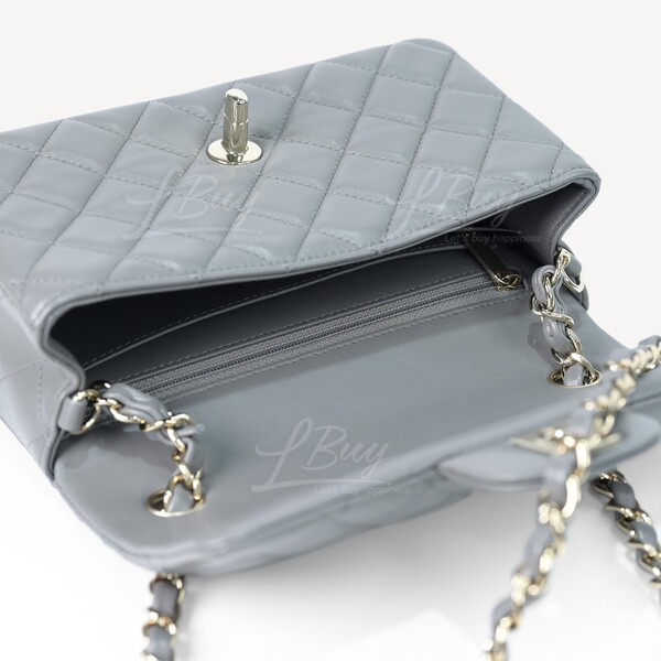 Chanel-Chanel 經典20cm灰黑色垂蓋手袋A69900