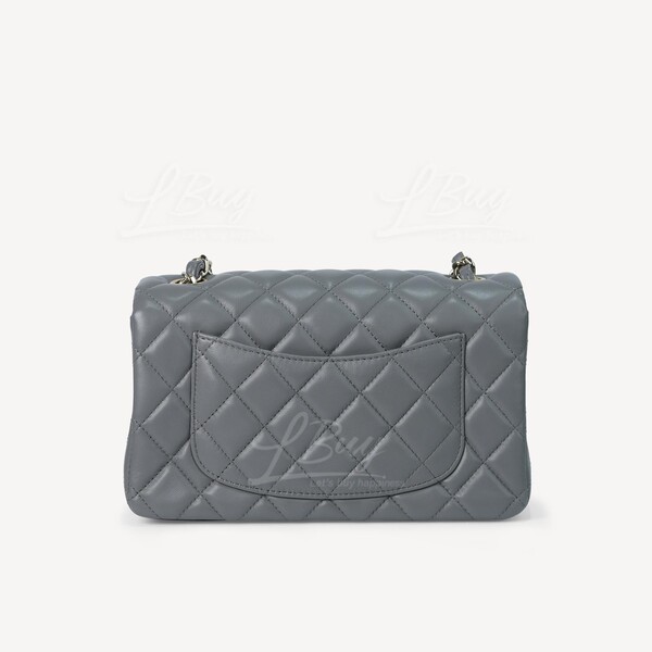 Chanel-Chanel 經典20cm灰黑色垂蓋手袋A69900