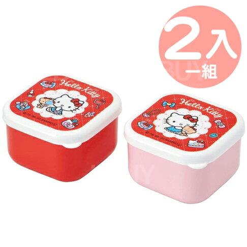 Hello Kitty方形食物盒套裝食物盒午餐盒飯盒 2件裝
