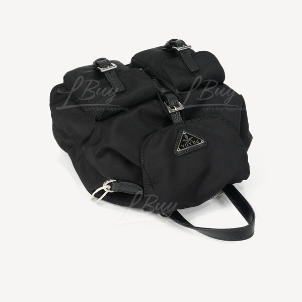 Prada-Prada Re-Nylon and Saffiano Leather Backpack Crossbody Prada-Prada Re-Nylon and Saffiano Leather Backpack Crossbody