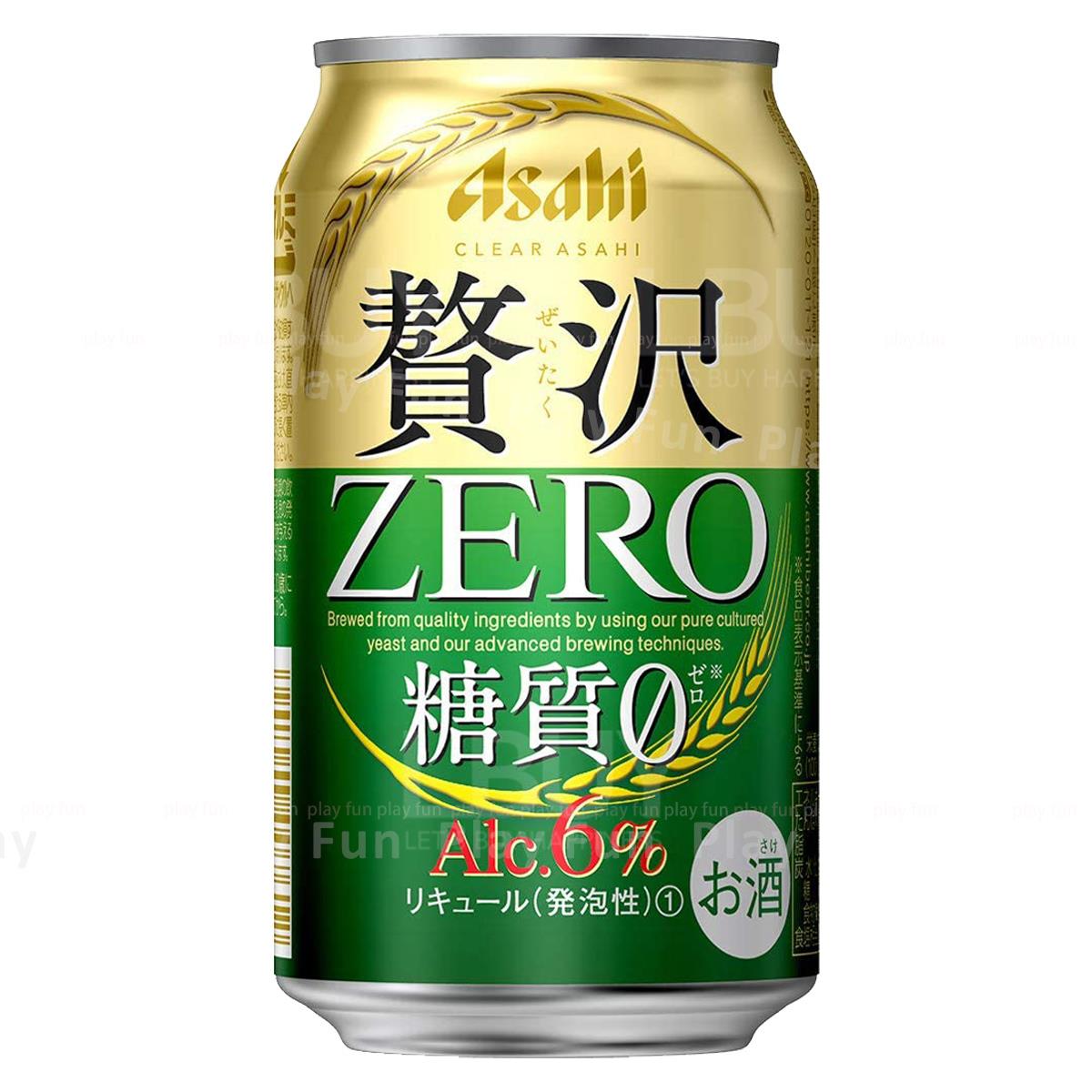 朝日 Asahi 贅沢CLEAR ZERO 零糖啤酒6％ 350ml