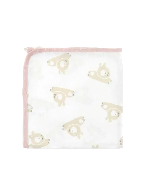 Newborn Swaddle Blanket-Hopping Bunny (Spring/Fall) 初生包被/包巾-蹦蹦跳兔仔 (春秋)