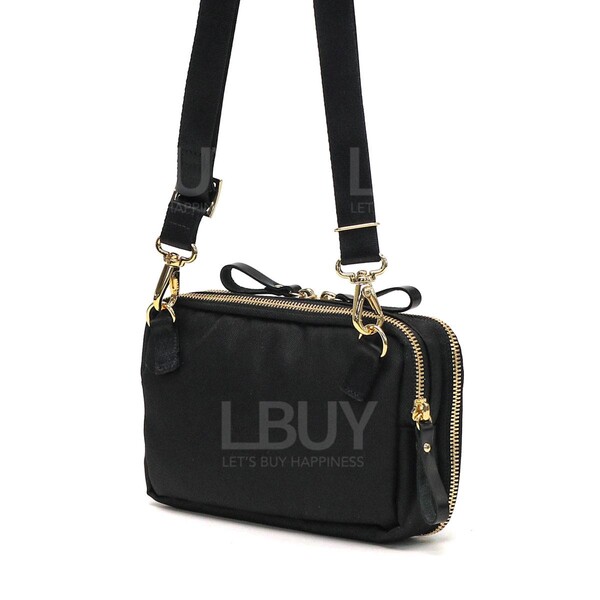 Porter-PORTER SHEA WALLET SHOULDER BAG日本製斜孭袋/銀包(黑色)