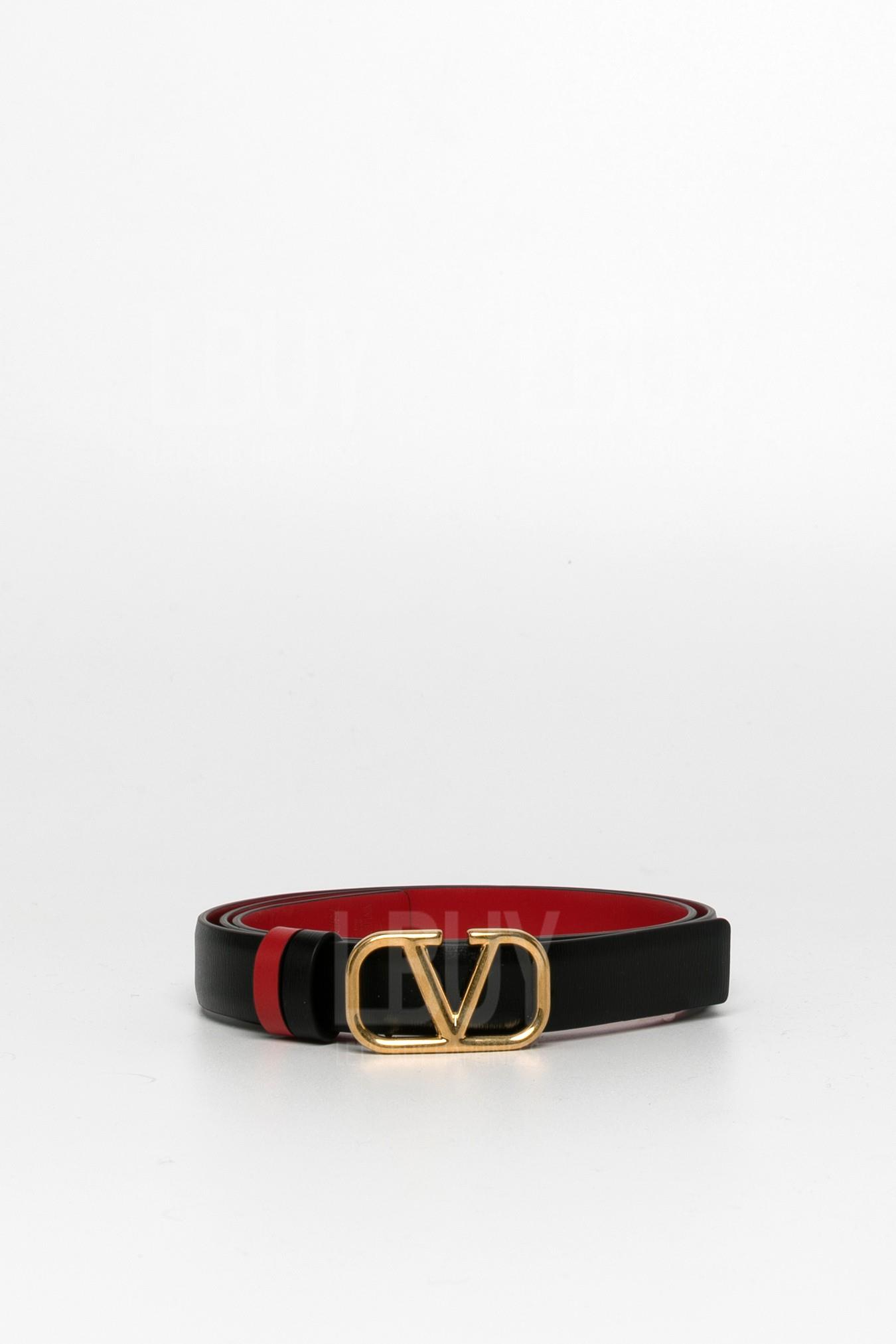 Reversible Vlogo Signature Belt Belt