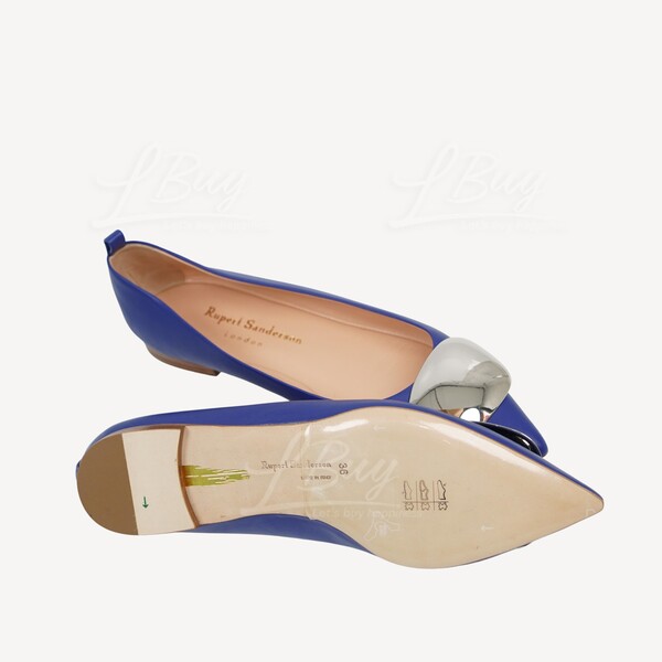 Rupert Sanderson ネイビーパンプス RUPERT SANDERSON Rupert Sanderson パンプス ネイビー×ゴールド