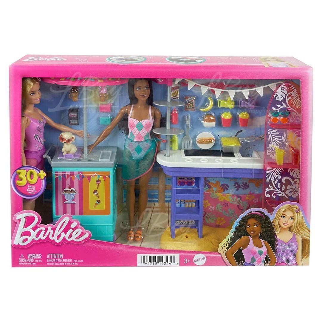 HNK99 Barbie® Beach Boardwalk Playset