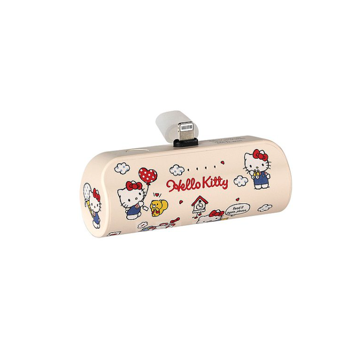 5000mAh Power Bank and Torch with Crossboby Phone Strap (Lightning) - Hello Kitty