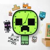 Creeper Glow In The Dark Wall Clock Figure