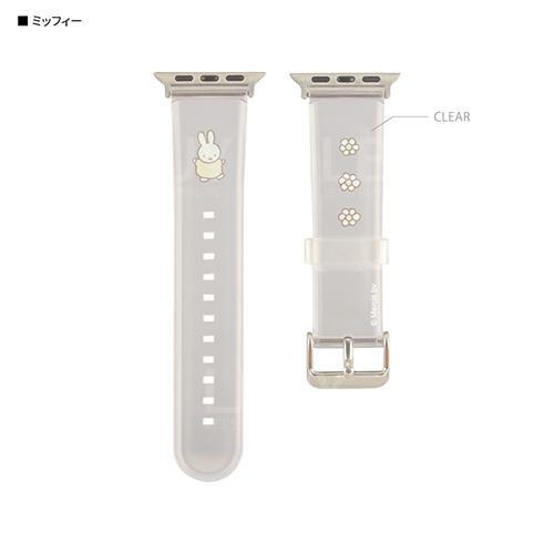 Miffy Gourmandise Apple Watch 41mm 40mm 38mm 表带 透明MIFFY花花图桉