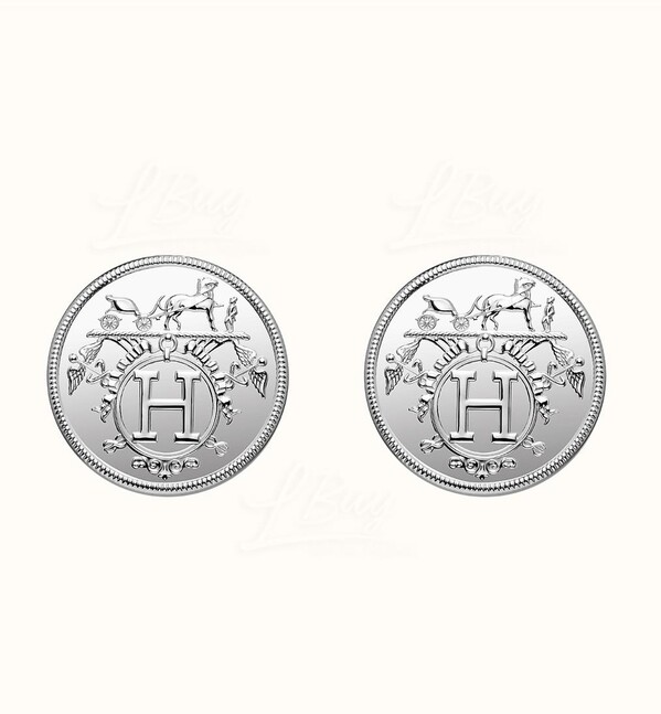 エレガント☆HERMES☆【Ex-Libris】ピアス Very small model Hermès Ex-Libris earrings, very small model | Hermès USA