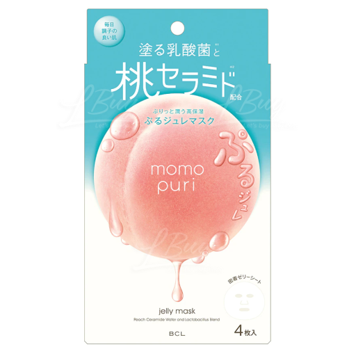 BCL Momo Puri 蜜桃保濕啫喱面膜4片裝
