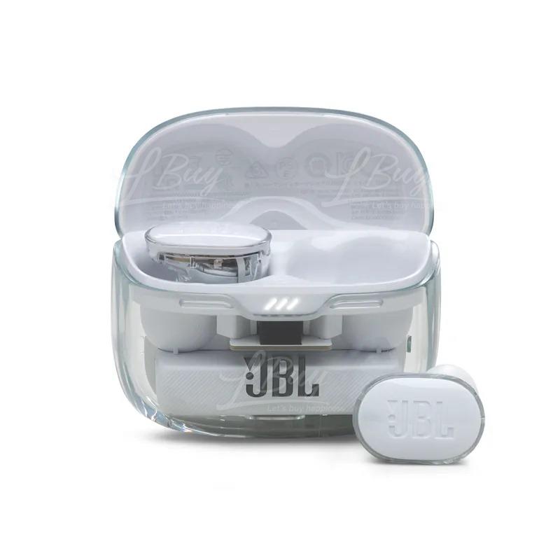 JBL Tune Beam Wireless In-Ear Headphones Ghost Edition White