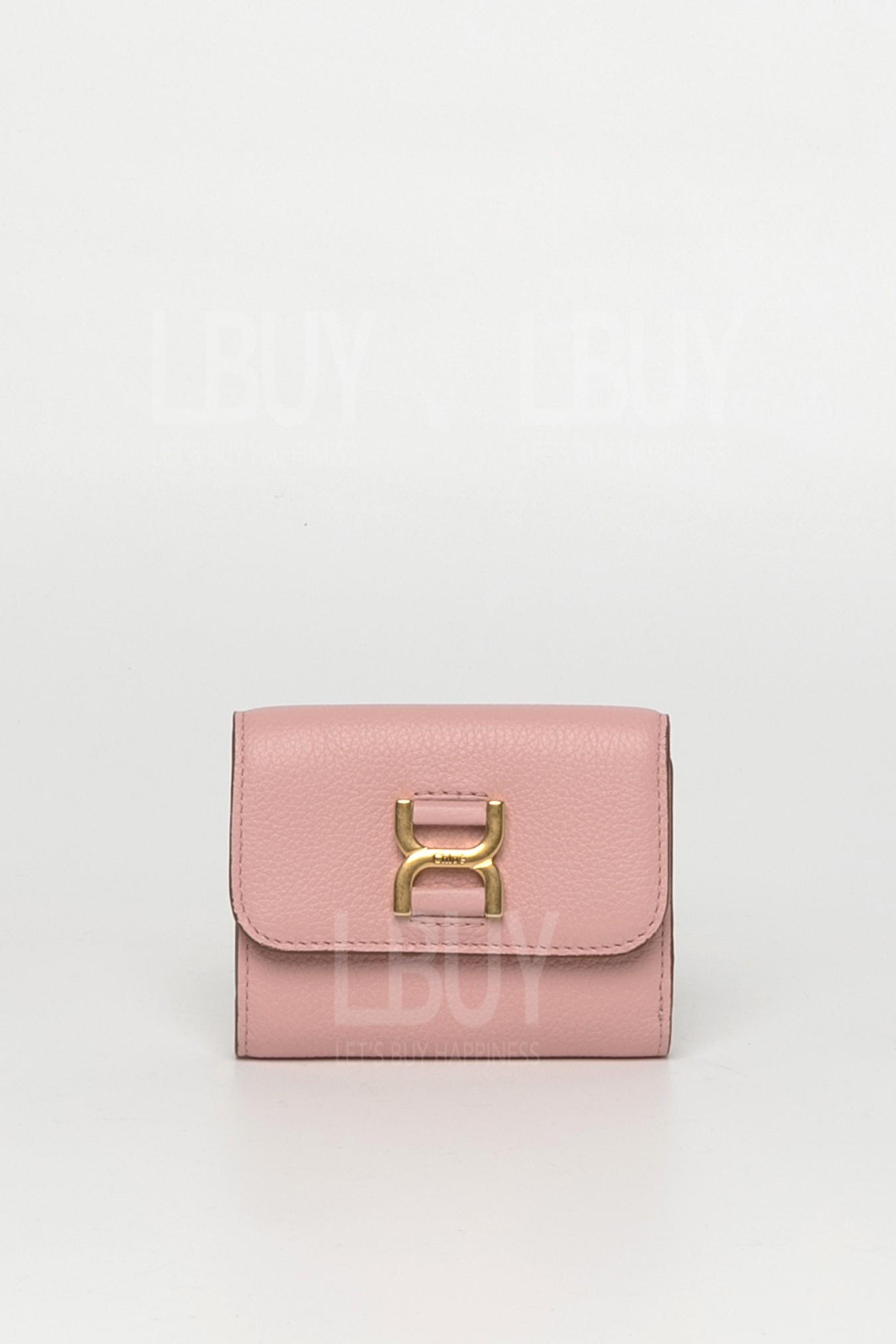 Chloe Marcie Small Tri-Fold Wallet Blossom Pink
