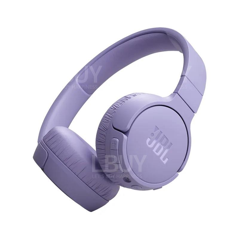 JBL T670NC Wireless On Ear Headphones Purple
