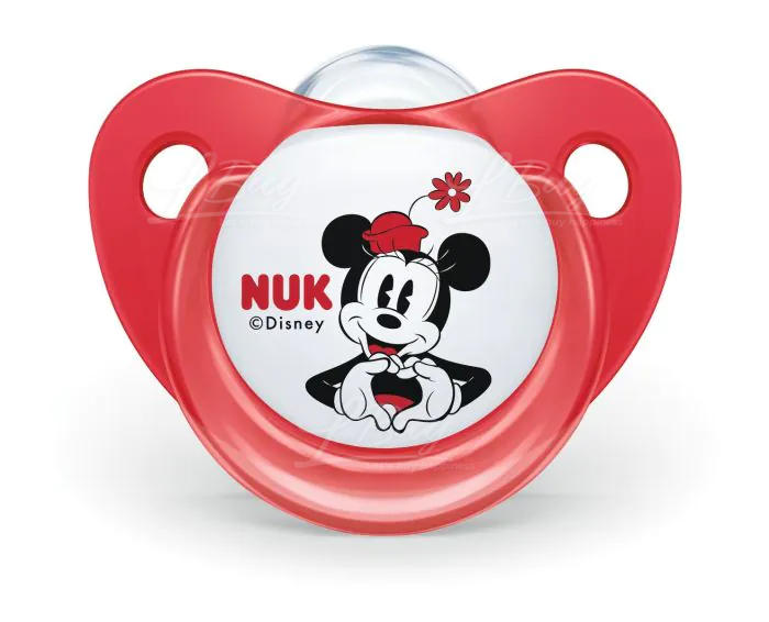 德国NUK 迪士尼米奇硅胶安抚奶嘴连盒2个装(0-6个月) 随机款式