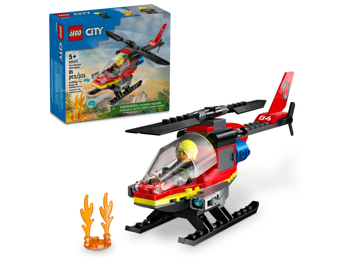 LEGO 60411 City Fire Rescue Helicopter 5+