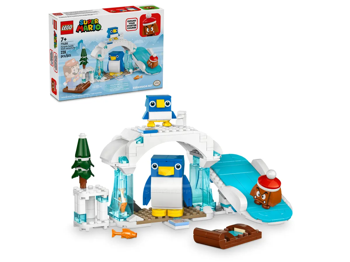LEGO 71430 Super Mario™ Penguin Family Snow Adventure Expansion Set 7+