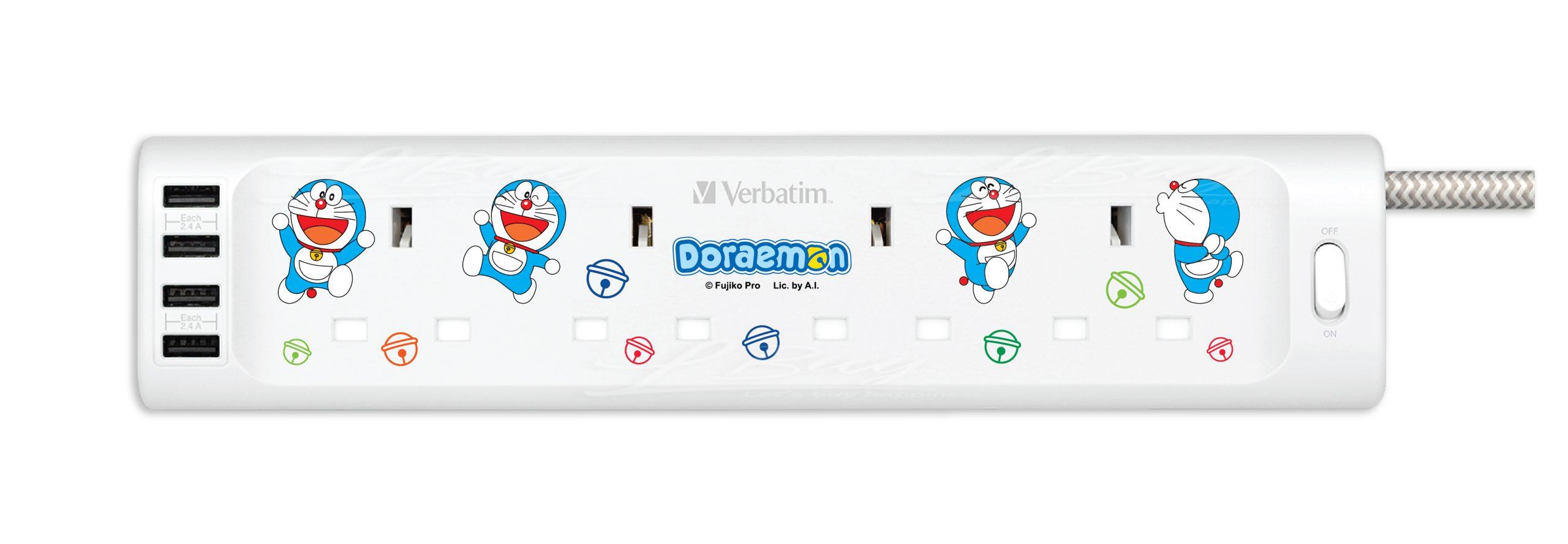 Doraemon 4 Port USB extension cord DM01
