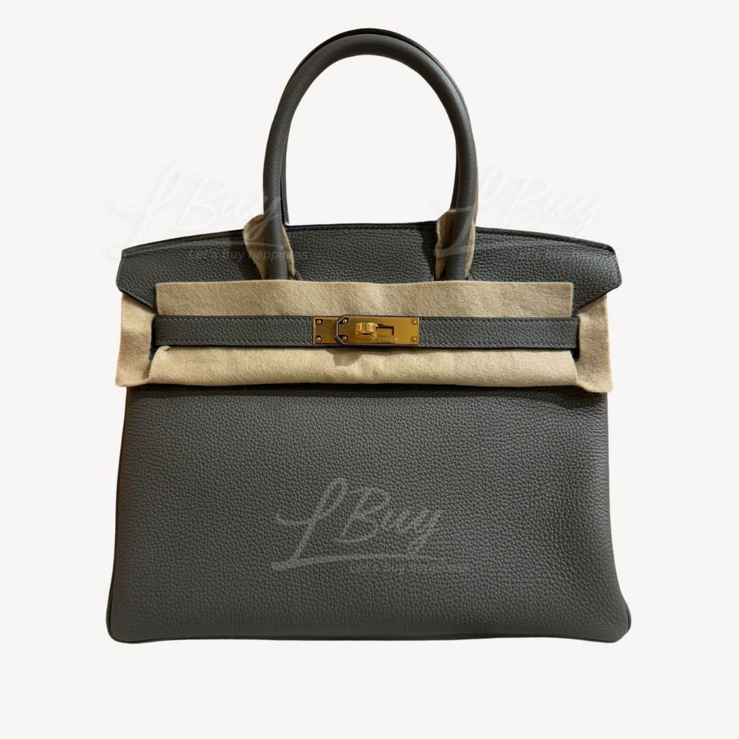 Hermes Birkin 30 Bag 手挽袋 積雨雲灰金扣